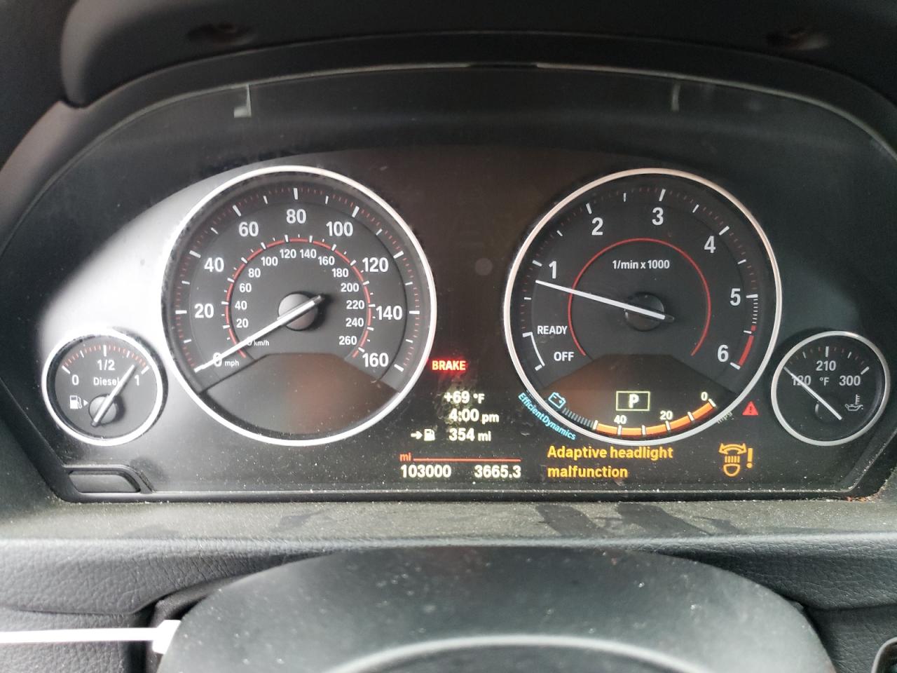 2014 BMW 328 D xDrive VIN: WBA3D5C55EKX98896 Lot: 61073655