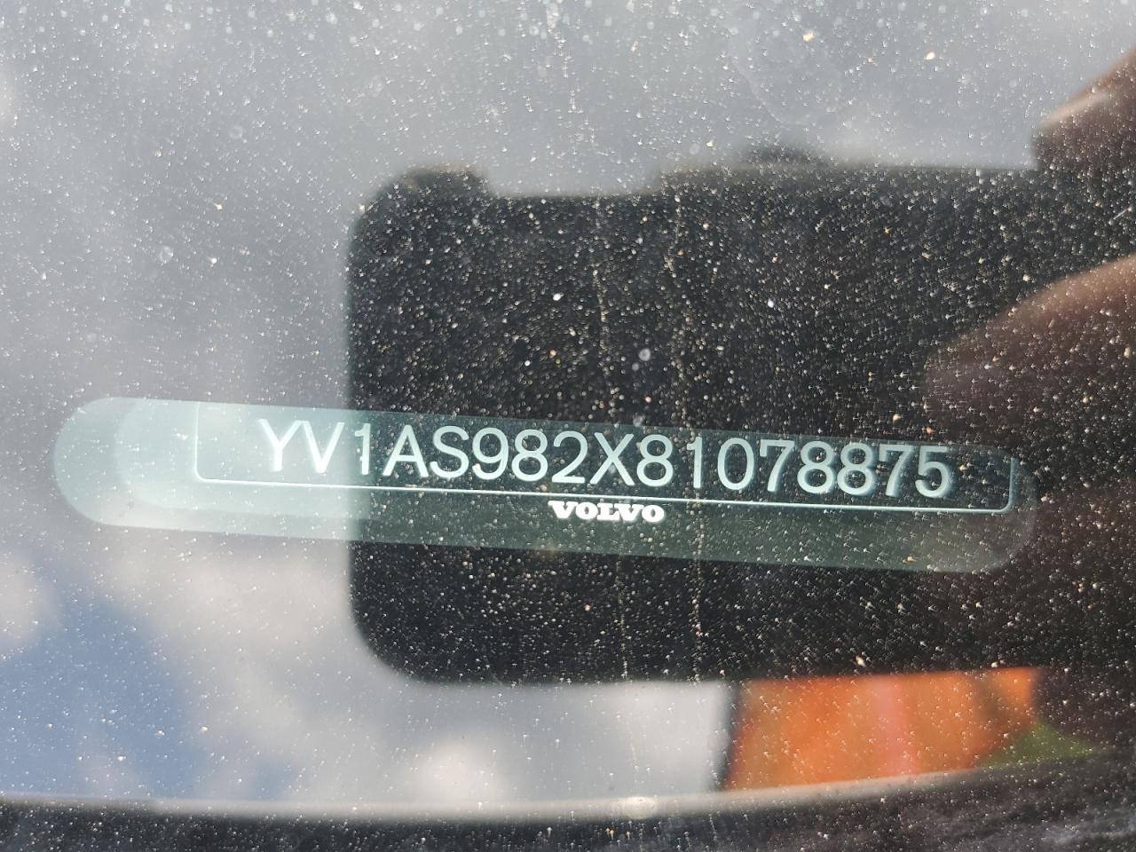 2008 Volvo S80 3.2 VIN: YV1AS982X81078875 Lot: 62076455
