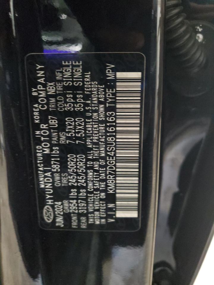 2025 Hyundai Palisade Calligraphy VIN: KM8R7DGE4SU816163 Lot: 62119025