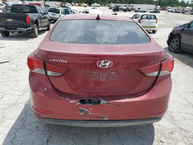 Sedans HYUNDAI ELANTRA 2016 Czerwony