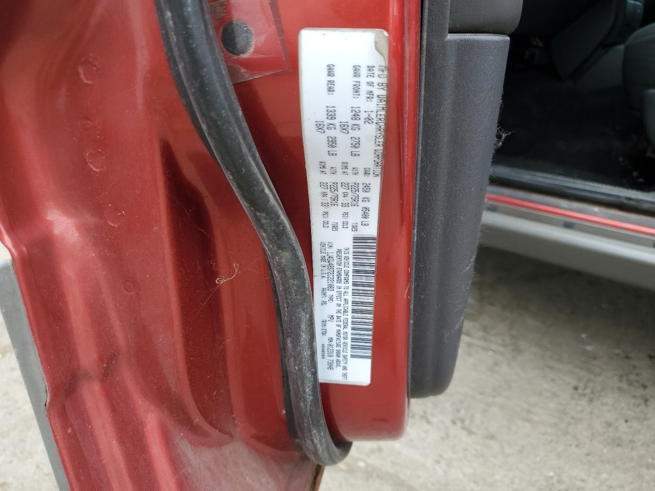 2002 Jeep Grand Cherokee Laredo VIN: 1J4GW48S72C221083 Lot: 60722945