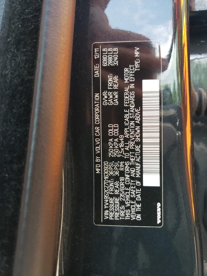 2013 Volvo Xc90 3.2 VIN: YV4952CZ7D1630920 Lot: 60037065