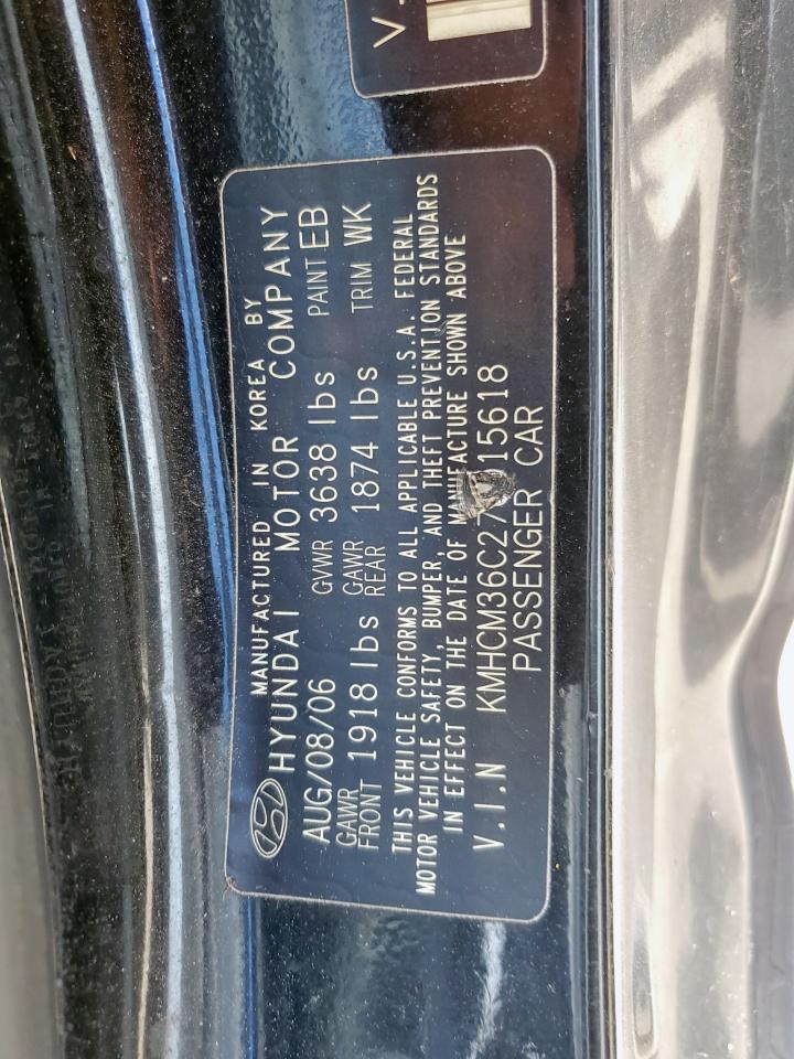 2007 Hyundai Accent Gs VIN: KMHCM36C27U015618 Lot: 62495045
