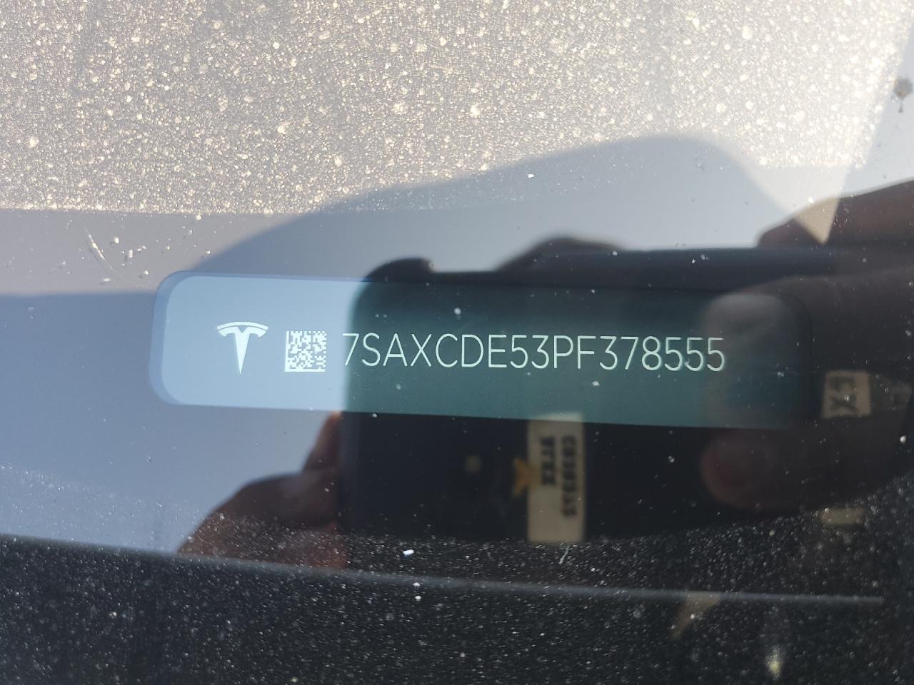2023 Tesla Model X VIN: 7SAXCDE53PF378555 Lot: 61591855