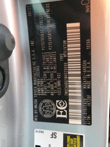 2022 TOYOTA COROLLA CROSS LE  