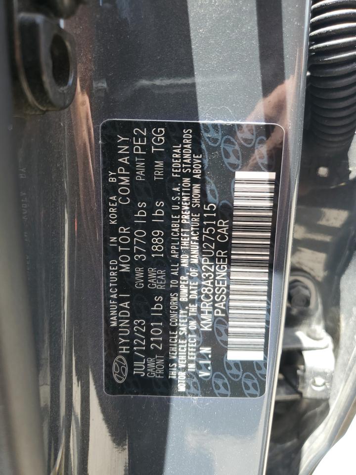 2023 Hyundai Venue Sel VIN: KMHRC8A32PU275115 Lot: 61800885