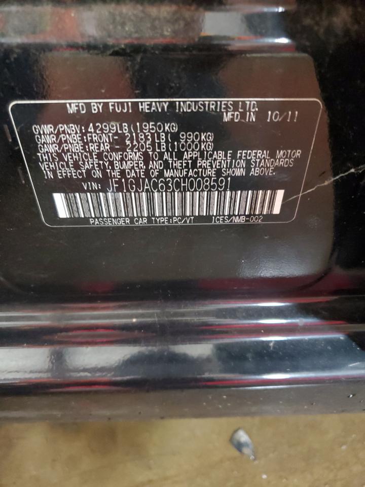 2012 Subaru Impreza Premium VIN: JF1GJAC63CH008591 Lot: 61342635