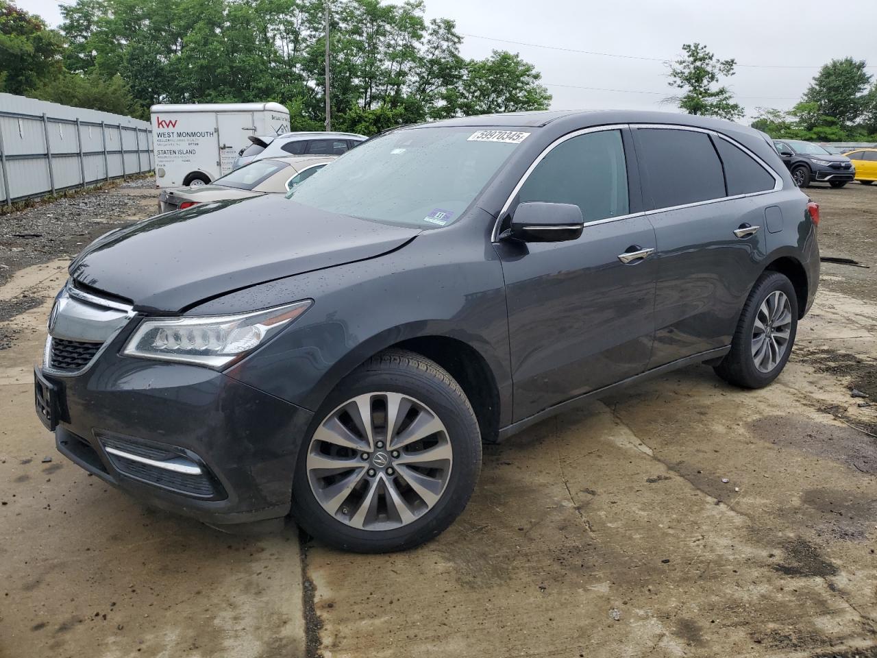 2016 Acura Mdx Techno 3.5L na sprzedaż w Windsor, NJ - Front End