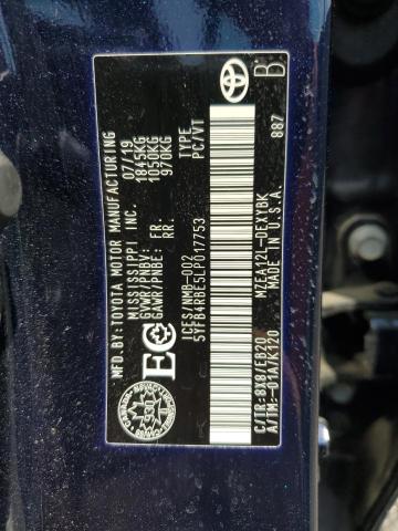 2020 TOYOTA COROLLA SE  