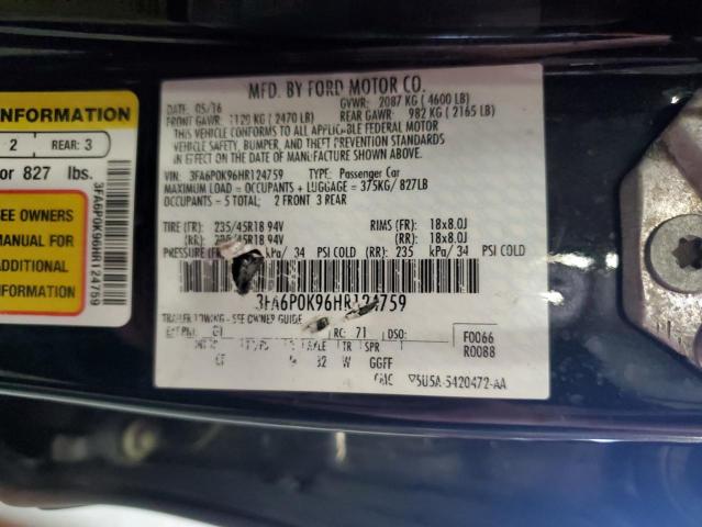 2017 FORD FUSION TITANIUM
