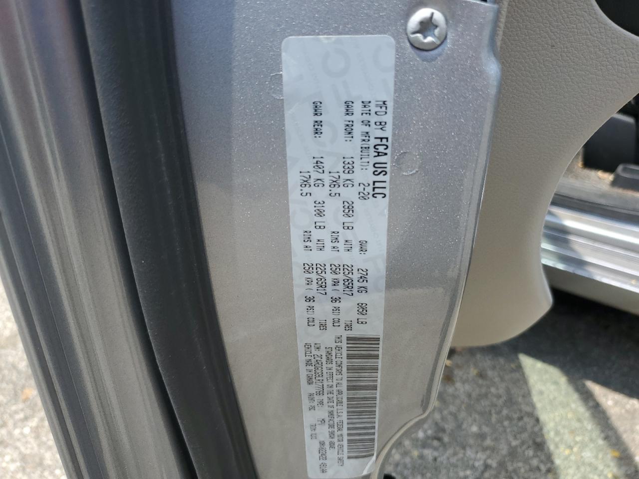 2020 Dodge Grand Caravan Sxt VIN: 2C4RDGCG9LR177766 Lot: 62767415