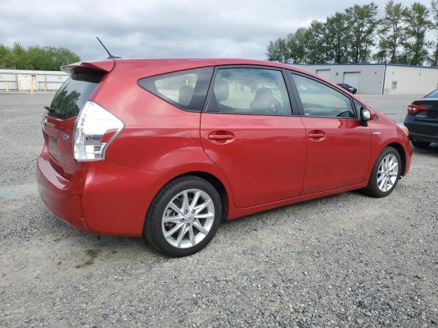 Crossovers TOYOTA PRIUS 2014 Czerwony