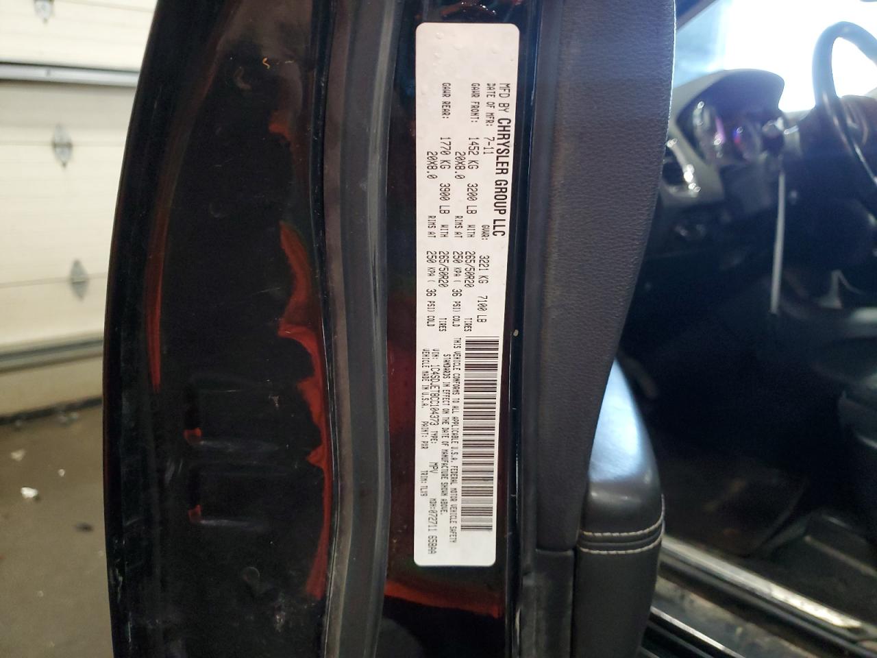 2012 Dodge Durango Citadel VIN: 1C4SDJET8CC104373 Lot: 59014085