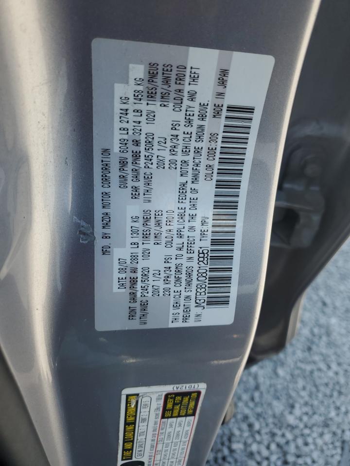 2008 Mazda Cx-9 VIN: JM3TB38V080129951 Lot: 59686375