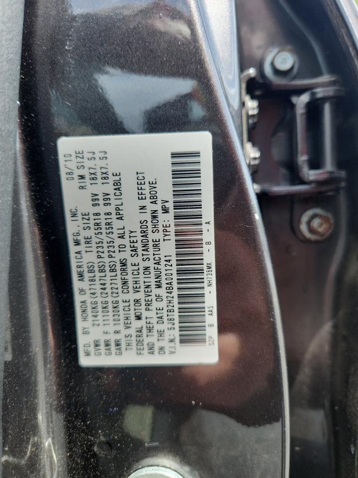 2011 Acura Rdx VIN: 5J8TB2H24BA001241 Lot: 92198725