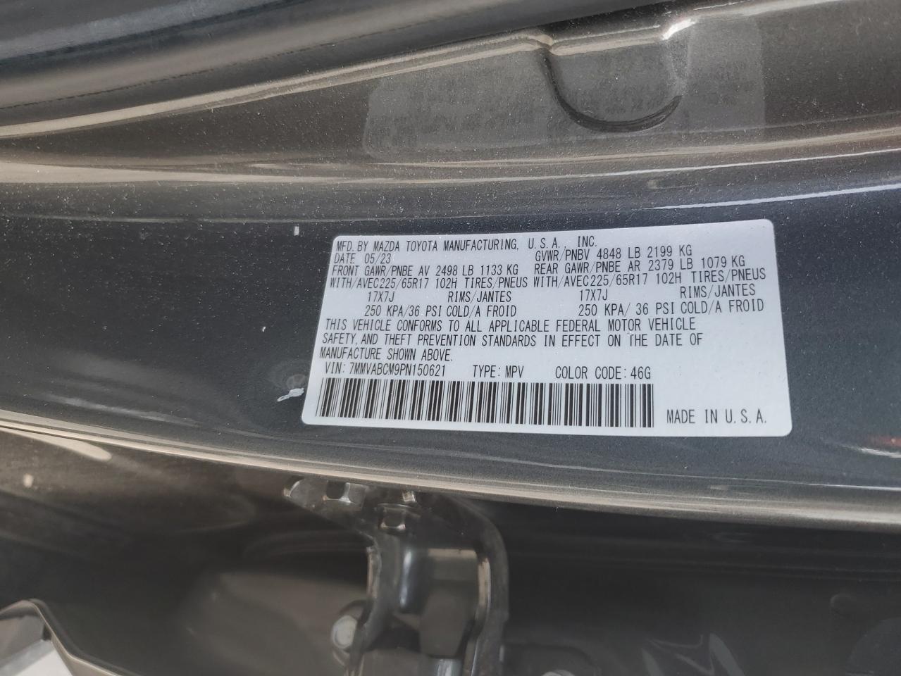 2023 Mazda Cx-50 Preferred Plus VIN: 7MMVABCM9PN150621 Lot: 61469795
