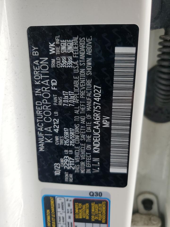 2024 Kia Seltos S VIN: KNDEUCAA6R7574027 Lot: 58930065