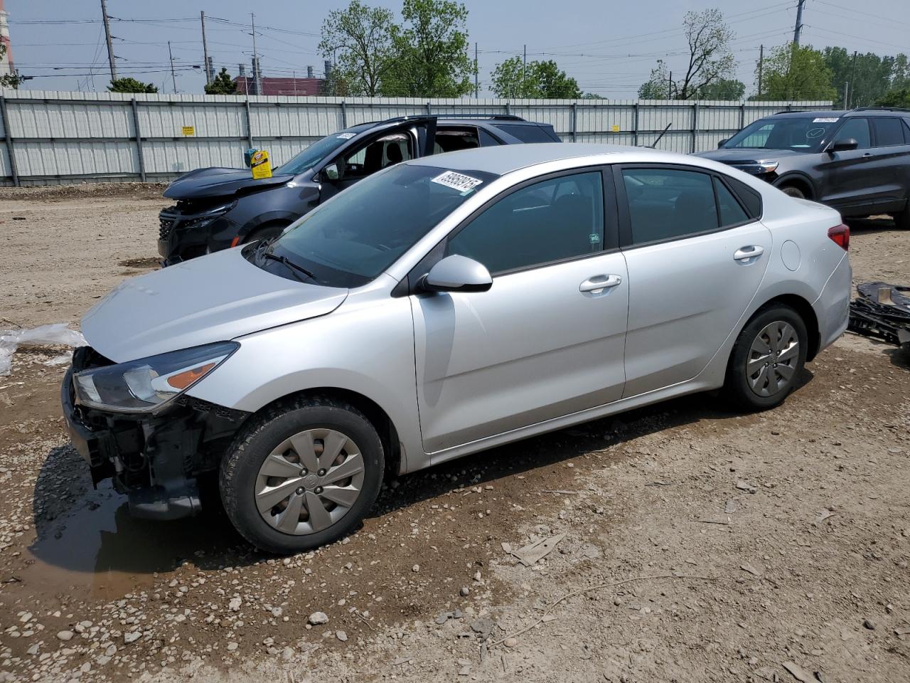 2020 Kia Rio Lx na sprzedaż w Lansing, MI - Front End