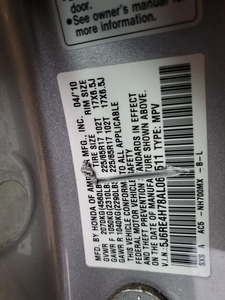 2010 Honda Cr-V Exl VIN: 5J6RE4H78AL064511 Lot: 62556655