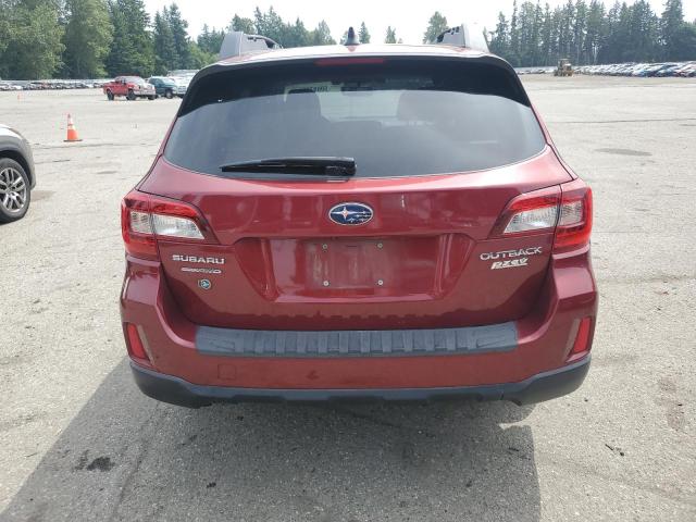  SUBARU OUTBACK 2017 Czerwony