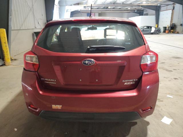  SUBARU IMPREZA 2015 Red