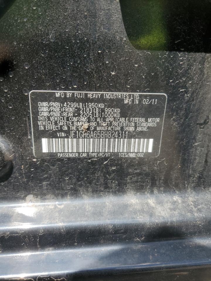 2011 Subaru Impreza 2.5I VIN: JF1GH6A65BH824311 Lot: 62490315