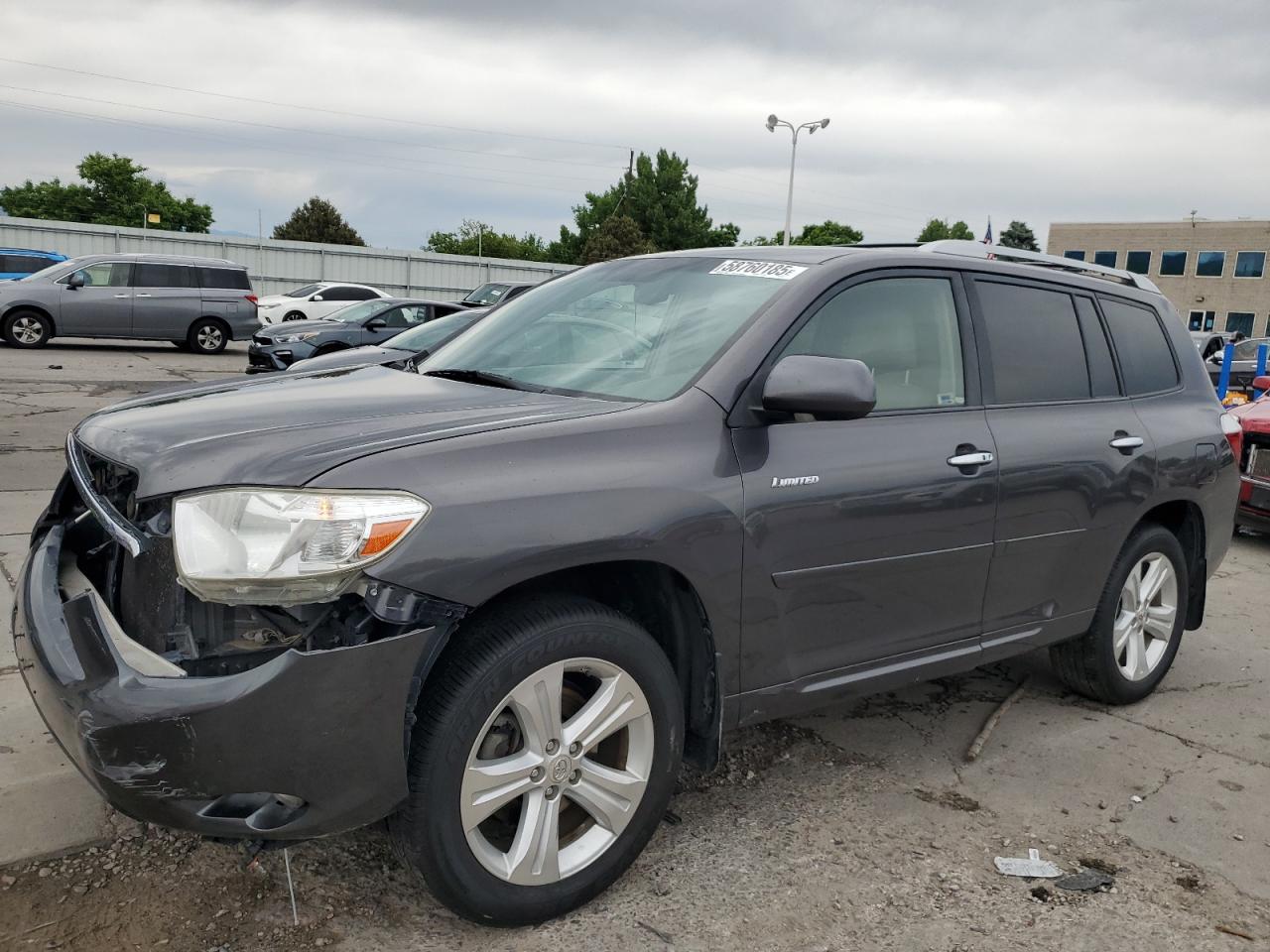 2008 Toyota Highlander Limited charcoal null gas JTEES42A882077157 photo #1