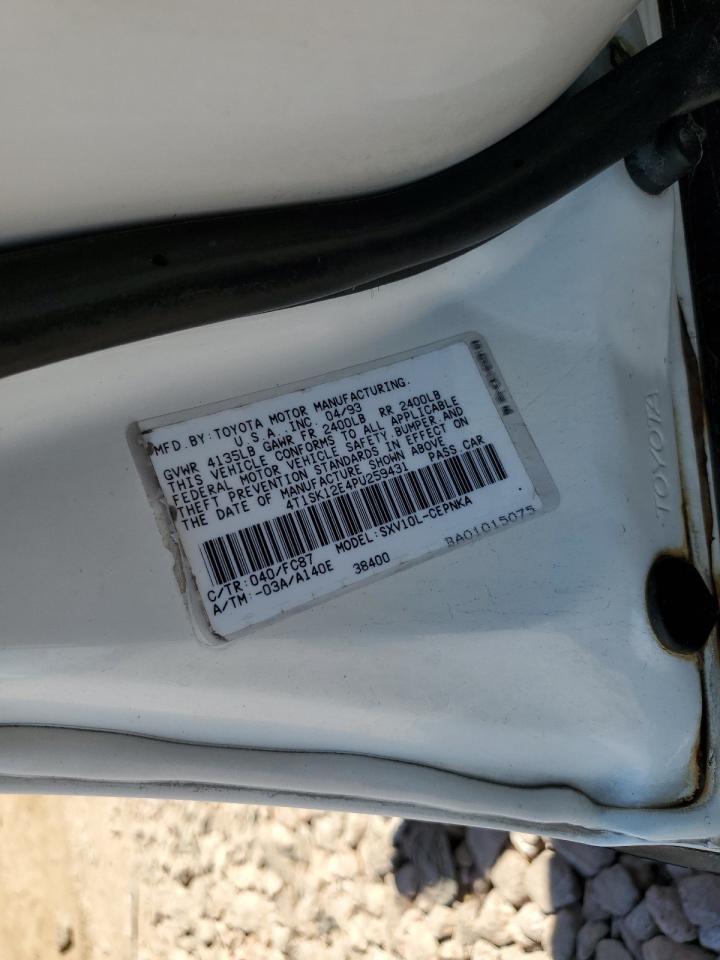 1993 Toyota Camry Le VIN: 4T1SK12E4PU259431 Lot: 62385625
