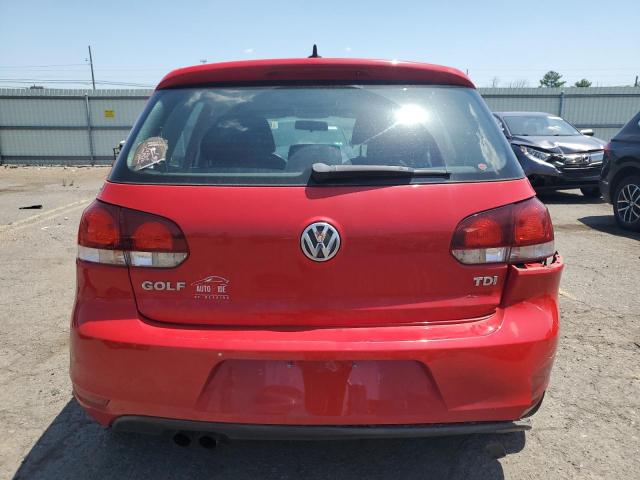 VOLKSWAGEN GOLF 2012 Czerwony