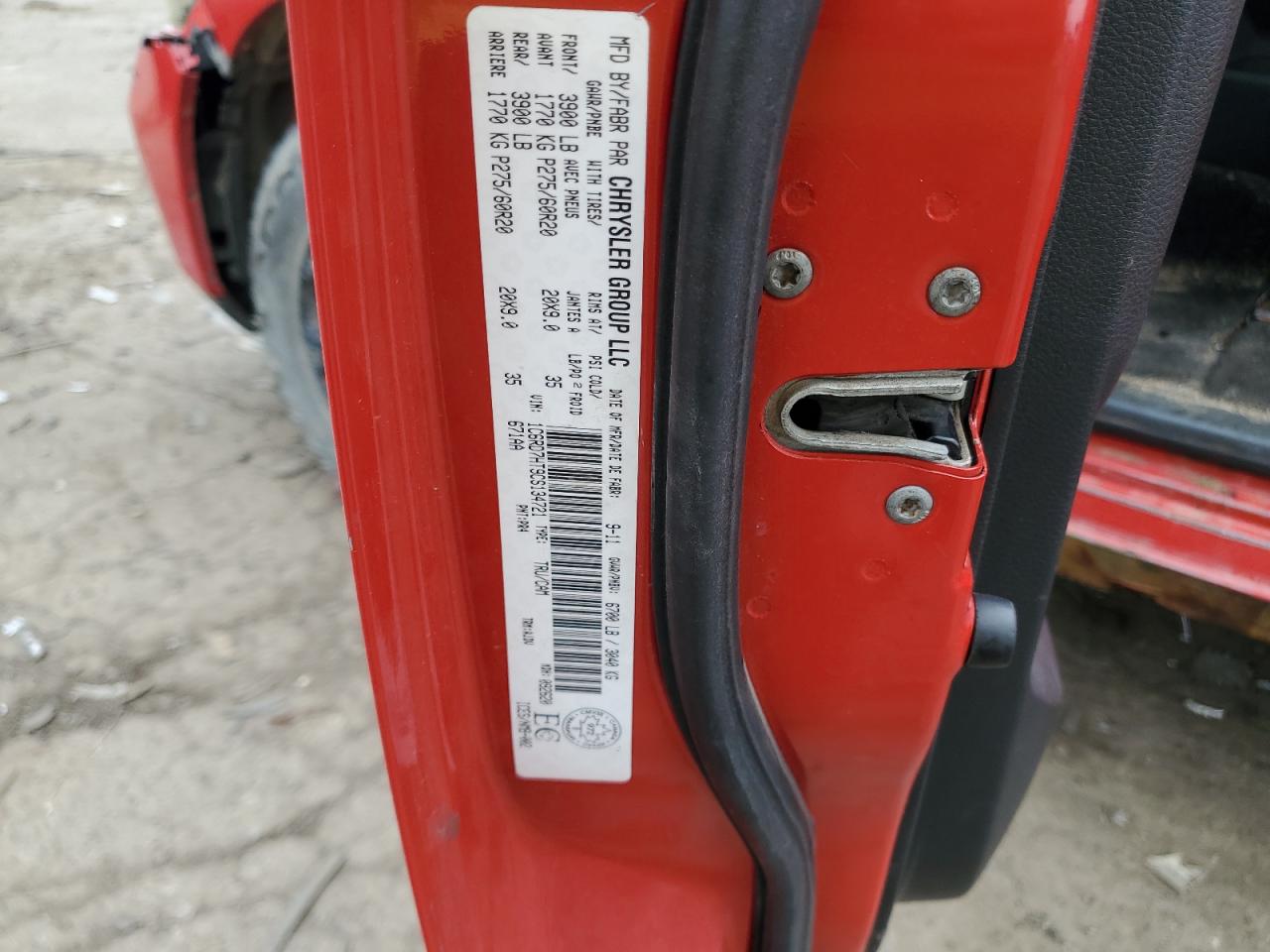 2012 Dodge Ram 1500 Sport VIN: 1C6RD7HT9CS134721 Lot: 61414435