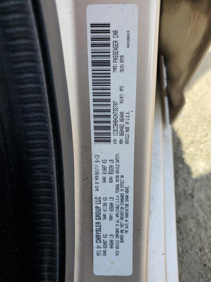 2013 Chrysler 200 Lx VIN: 1C3CCBAB4DN735707 Lot: 61133125