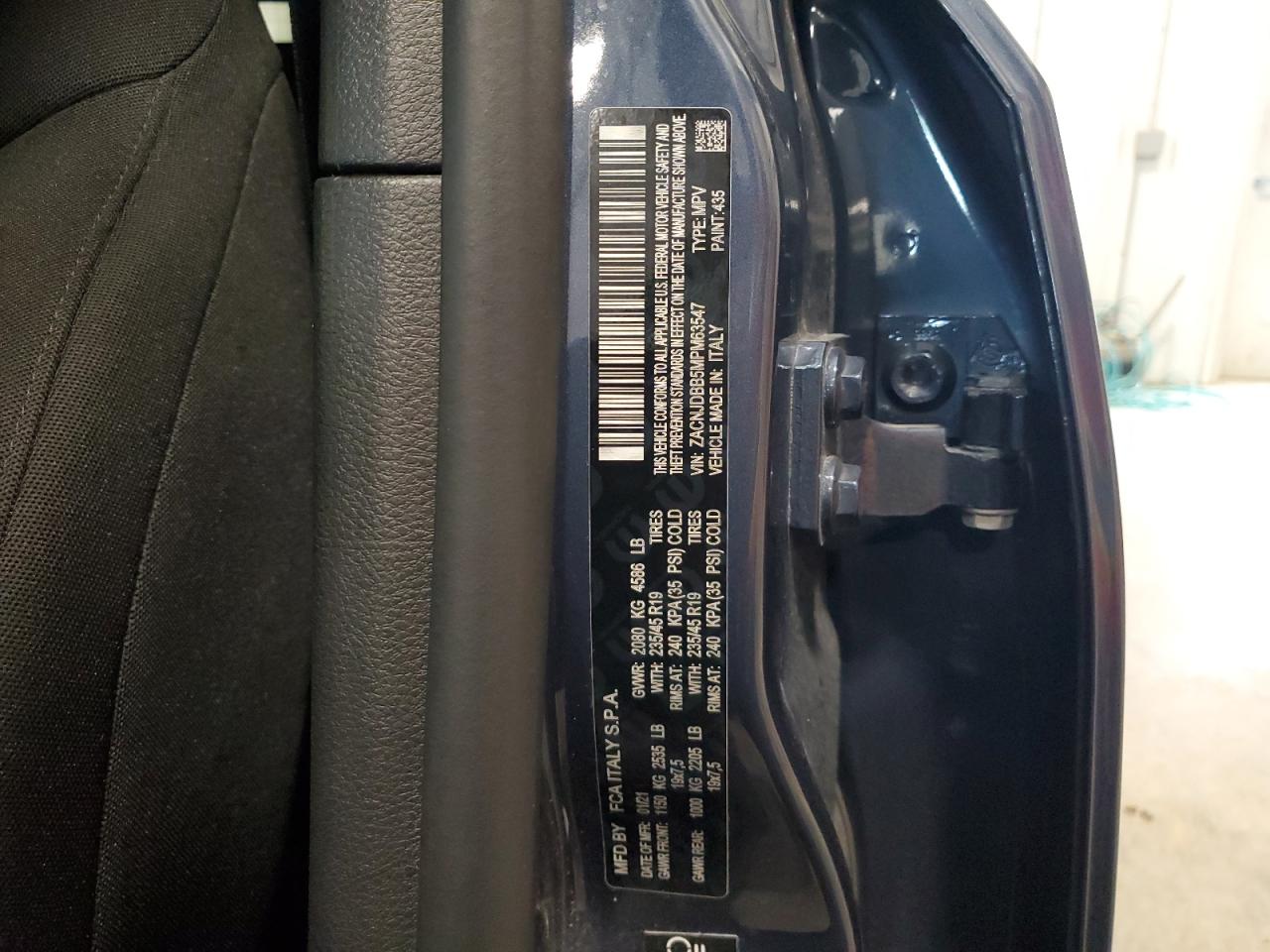 2021 Jeep Renegade Latitude VIN: ZACNJDBB5MPM63547 Lot: 61711265