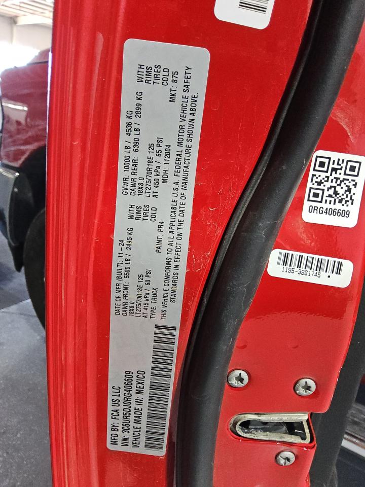 RAM 2500 2024 VIN 3C6UR5DJ0RG406609 photo 12