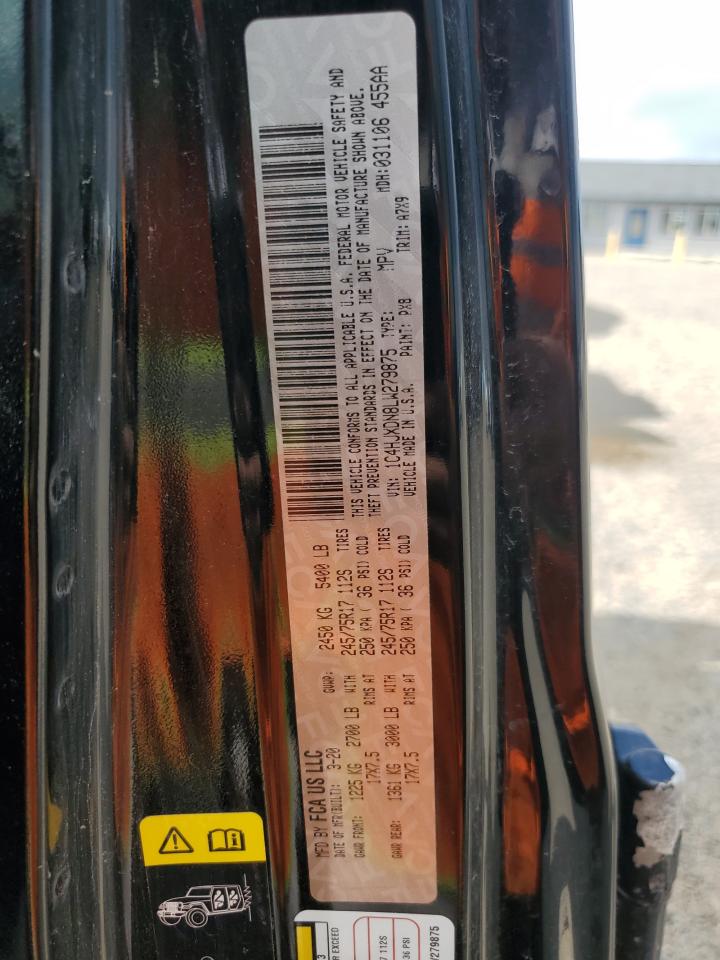 2020 Jeep Wrangler Unlimited Sport VIN: 1C4HJXDN8LW279875 Lot: 61825715