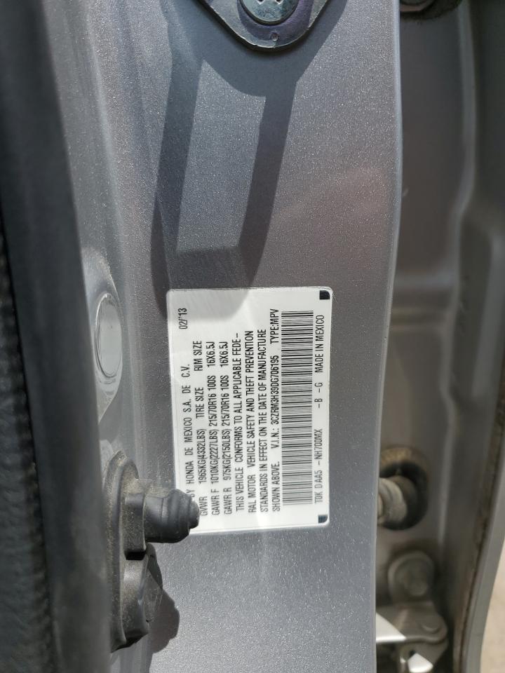 2013 Honda Cr-V Lx VIN: 3CZRM3H39DG706195 Lot: 62842205