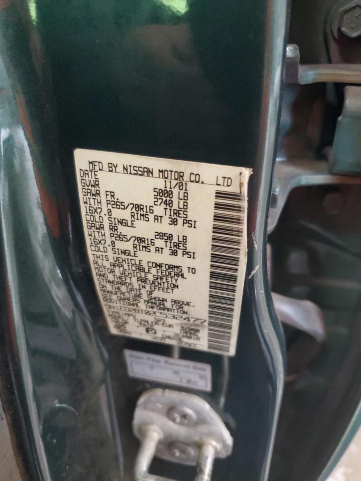 2002 Nissan Xterra Xe VIN: 5N1ED28T02C532477 Lot: 61368885