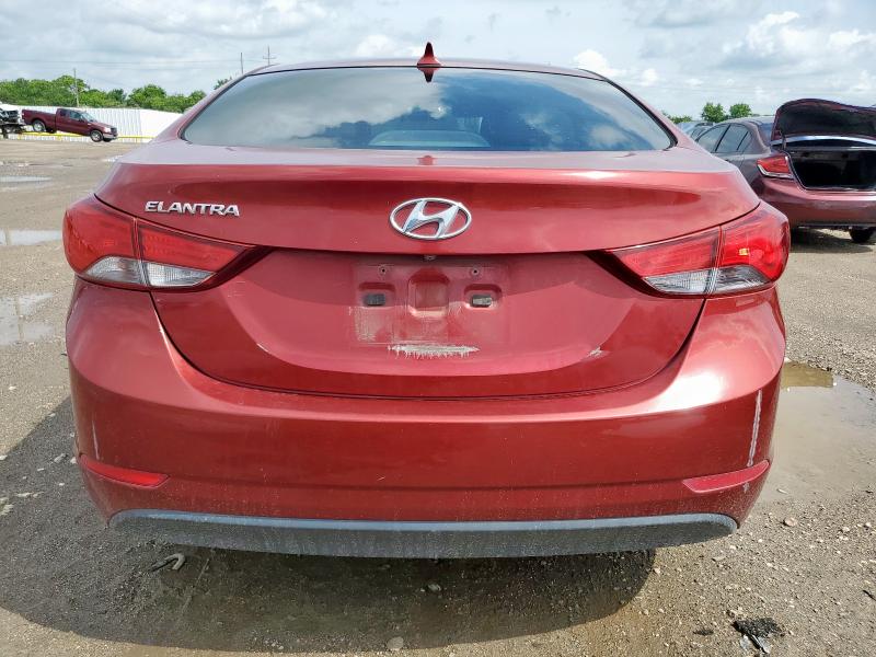 Sedans HYUNDAI ELANTRA 2016 Red