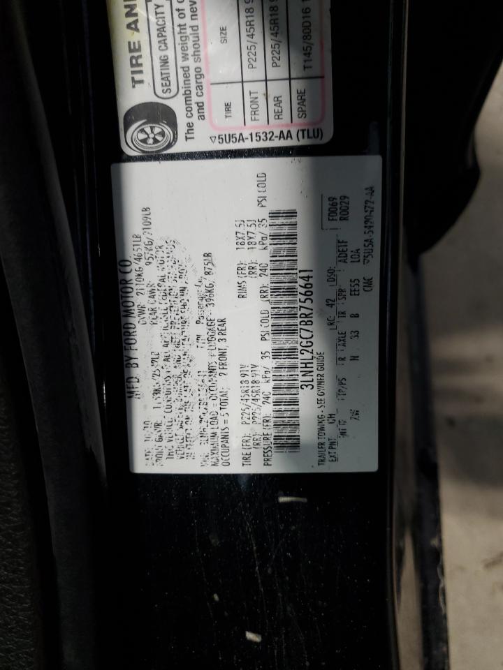 2011 Lincoln Mkz VIN: 3LNHL2GC7BR756641 Lot: 61648305