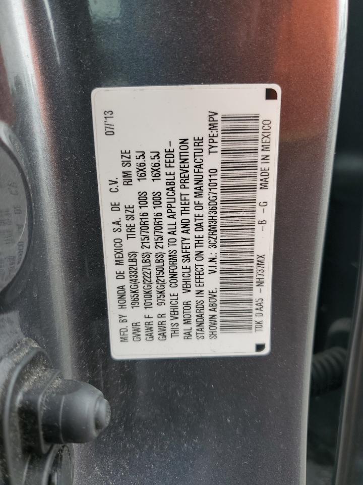 2013 Honda Cr-V Lx VIN: 3CZRM3H36DG710110 Lot: 62598825
