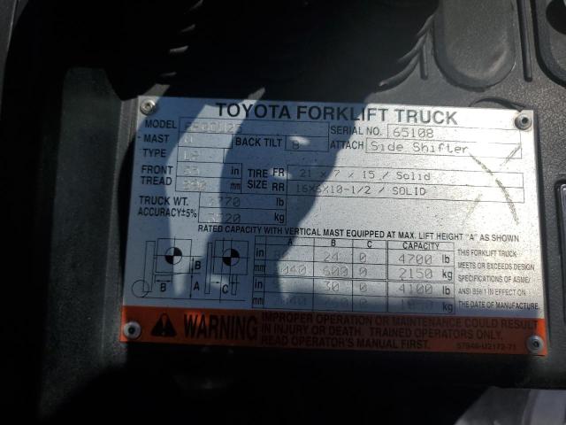2014 TOYOTA FORKLIFT