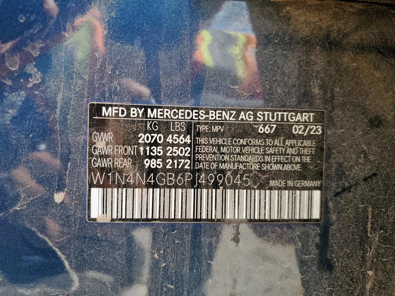 2023 Mercedes-Benz Gla 250 VIN: W1N4N4GB6PJ499045 Lot: 59556645