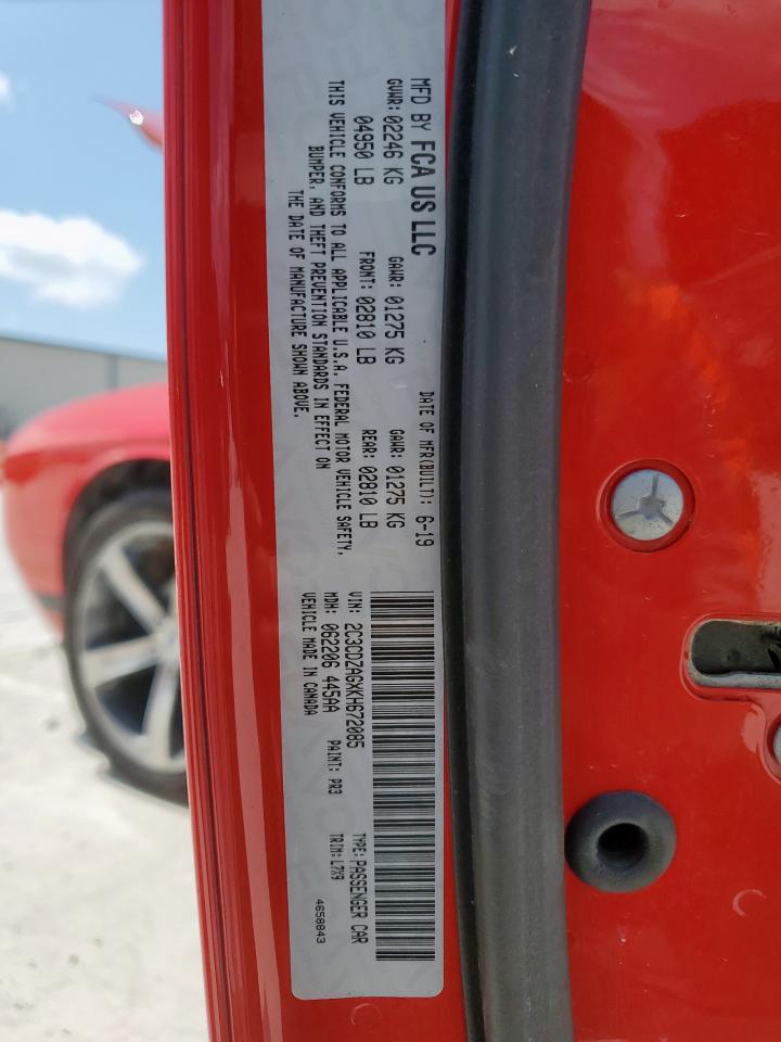 2019 Dodge Challenger Sxt VIN: 2C3CDZAGXKH672085 Lot: 61357485