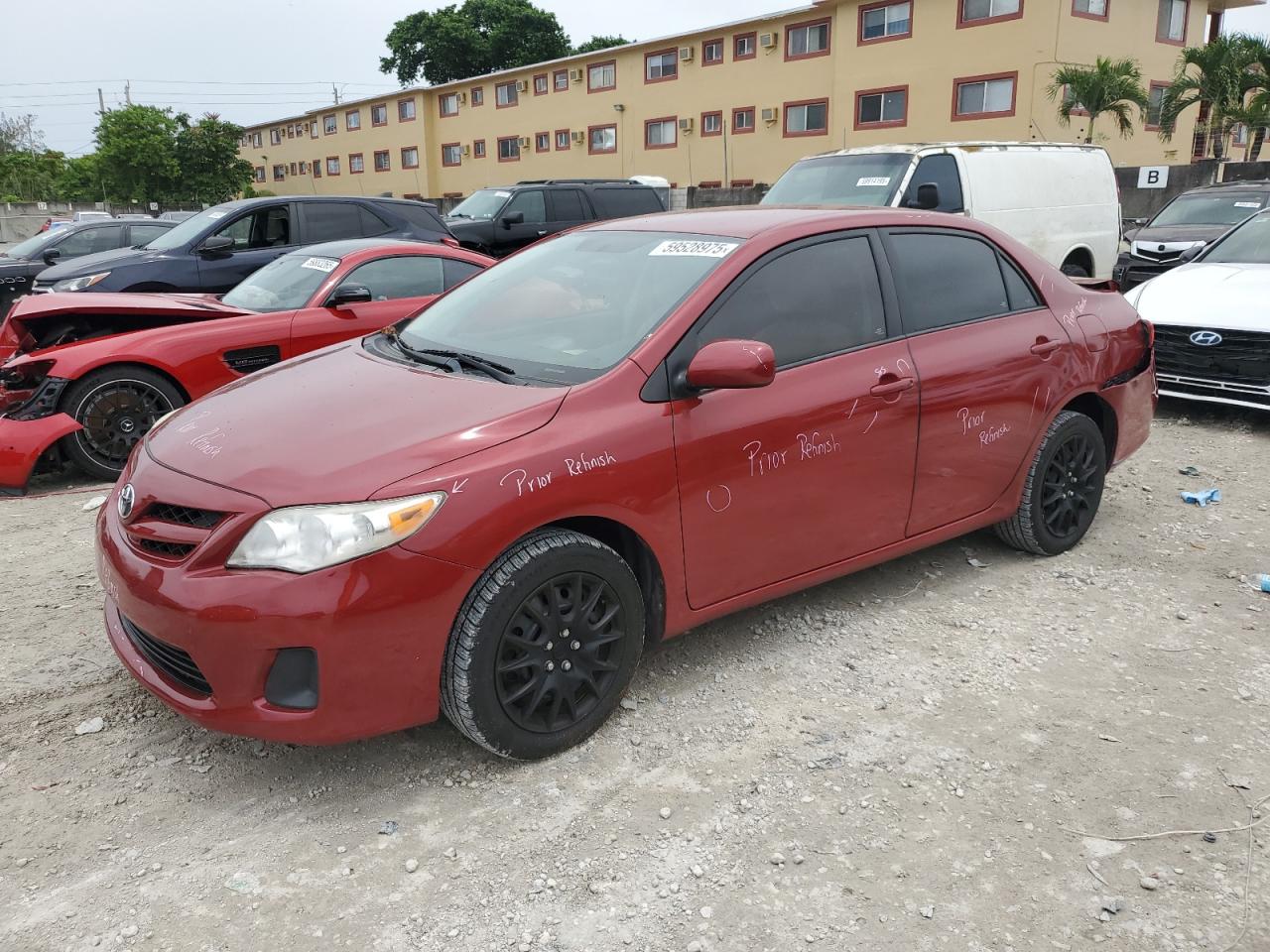 2012 Toyota Corolla Base red null gasoline 5YFBU4EE3CP048563 photo #1