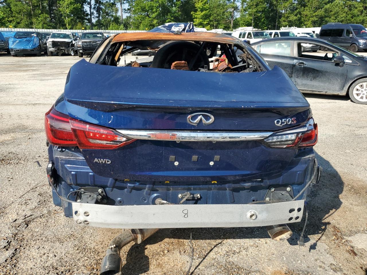 2018 Infiniti Q50 Red Sport 400 VIN: JN1FV7ARXJM481437 Lot: 56350535