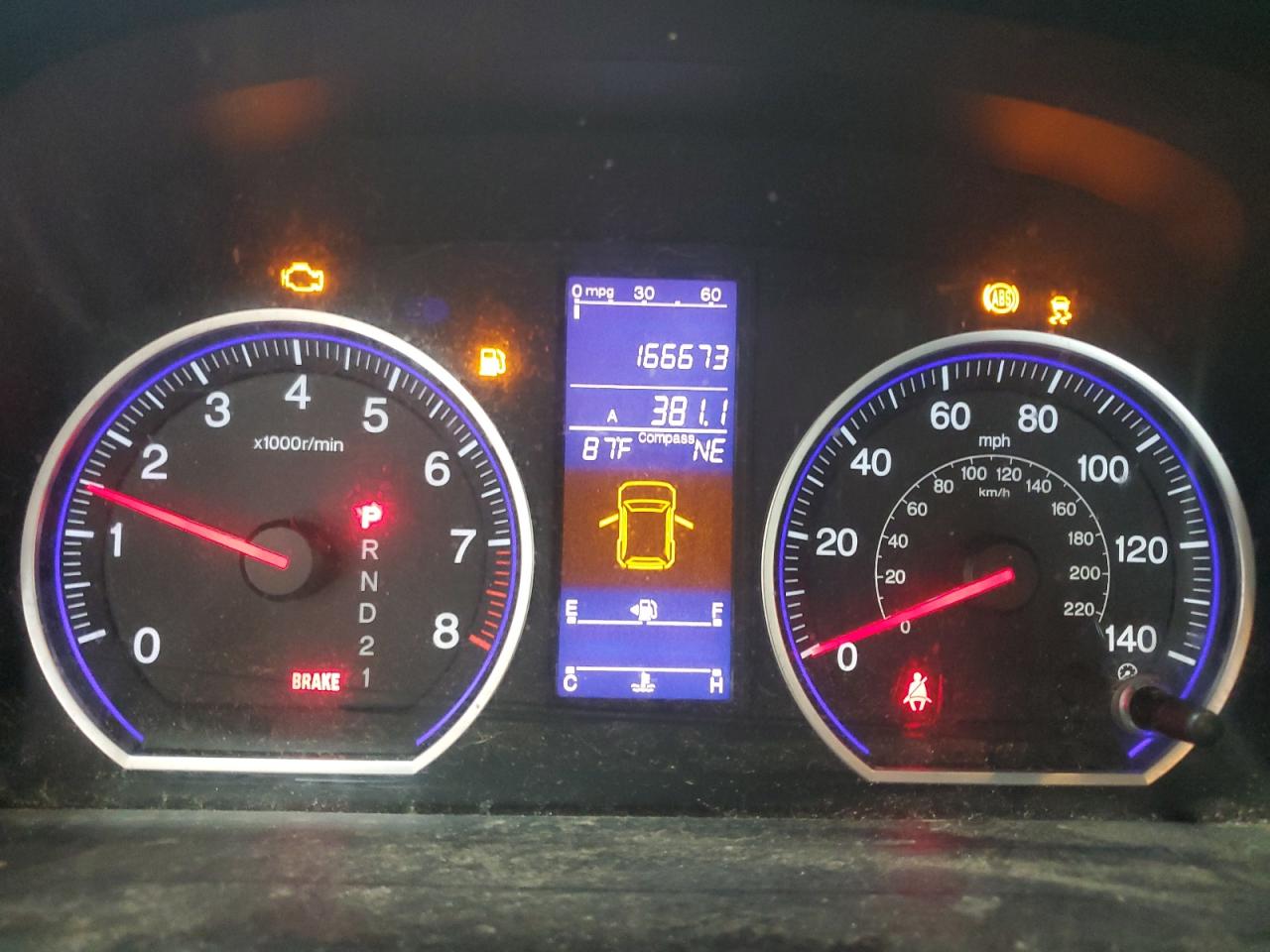 HONDA CRV 2011 VIN 5J6RE4H71BL119785 photo 9