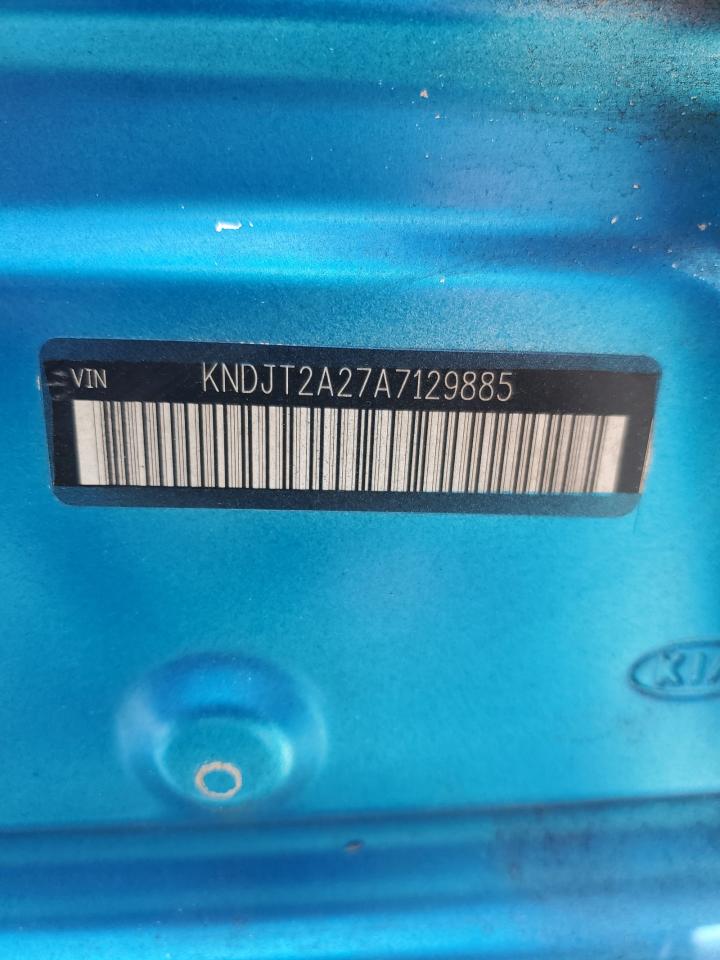 2010 Kia Soul + VIN: KNDJT2A27A7129885 Lot: 62564445