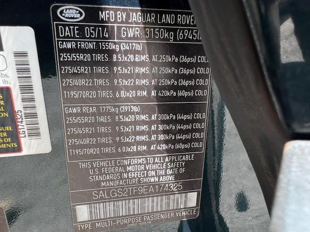 2014 LAND ROVER RANGE ROVER SUPERCHARGED  