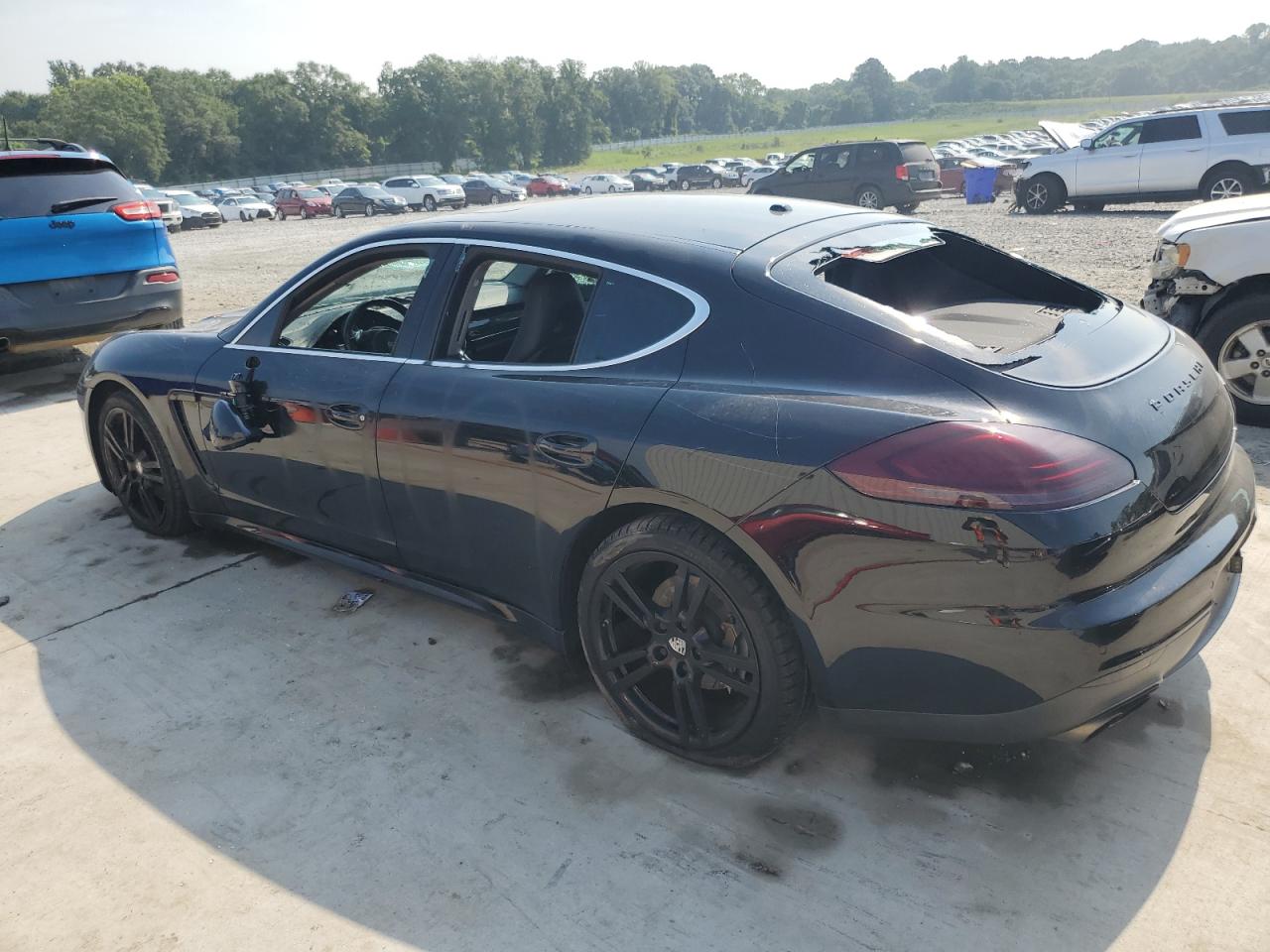 2014 Porsche Panamera S black null gas WP0AB2A70EL055317 photo #3