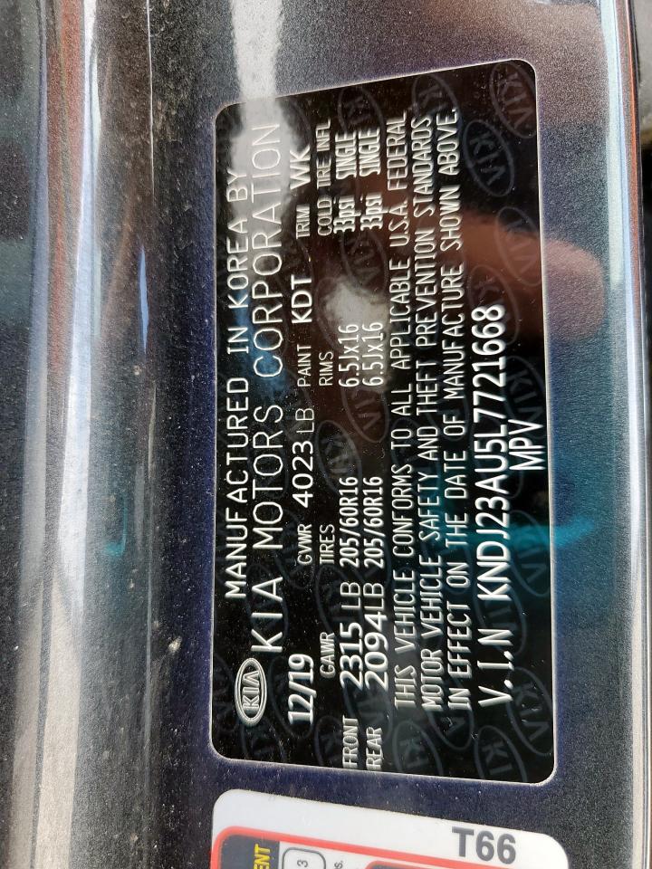 2020 Kia Soul Lx VIN: KNDJ23AU5L7721668 Lot: 59059355