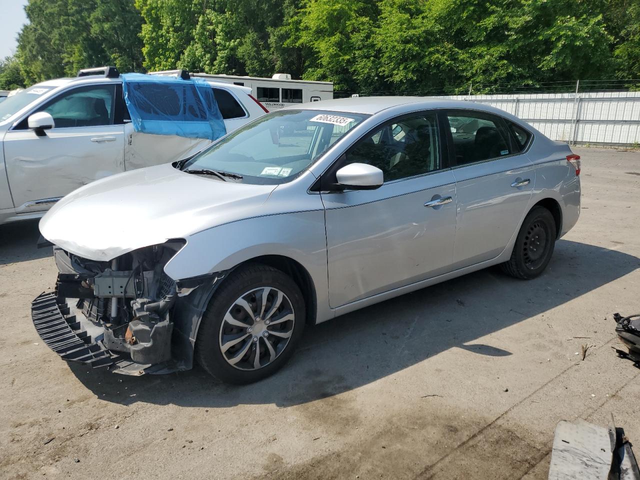 2015 Nissan Sentra S en Venta en Glassboro, NJ - Front End